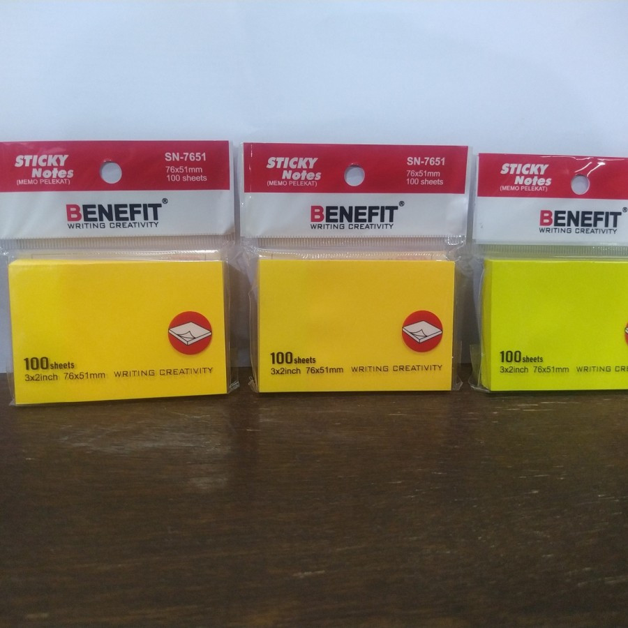 

STICKY NOTES TUMPUK 5 WARNA / KERTAS / BENEFIT STICKY NOTE SN-76102
