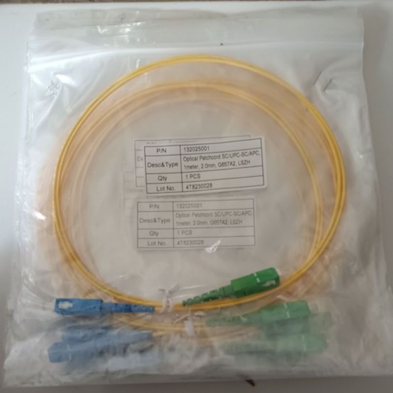 patchcord pathcore petkor sc upc sc apc 2mm 1 meter dan 3mm 2 meter