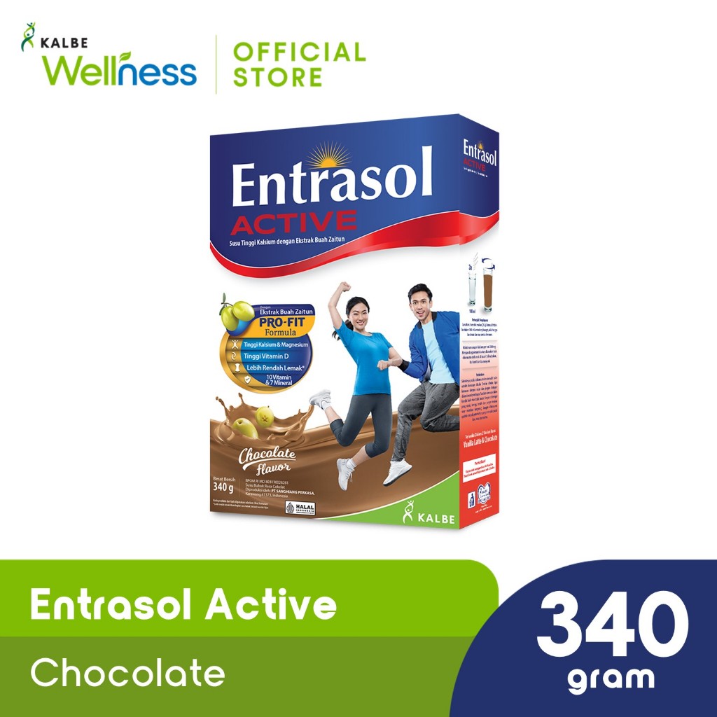 

Entrasol Active Chocolate 340gr