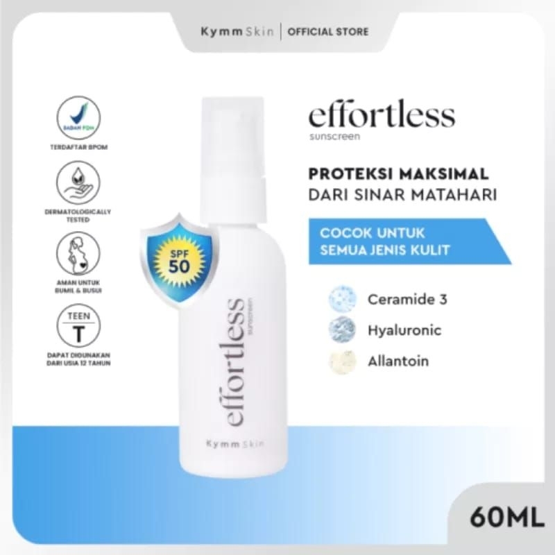 Effortless Sunscreen SPF 50 by KymmSkin Skincare