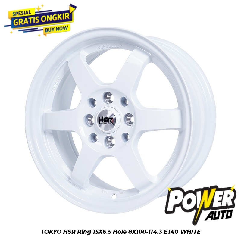 Velg Hsr wheel ring 15 tipe TOKYO lebar 6,5inc buat Brio Sigra Avanza
