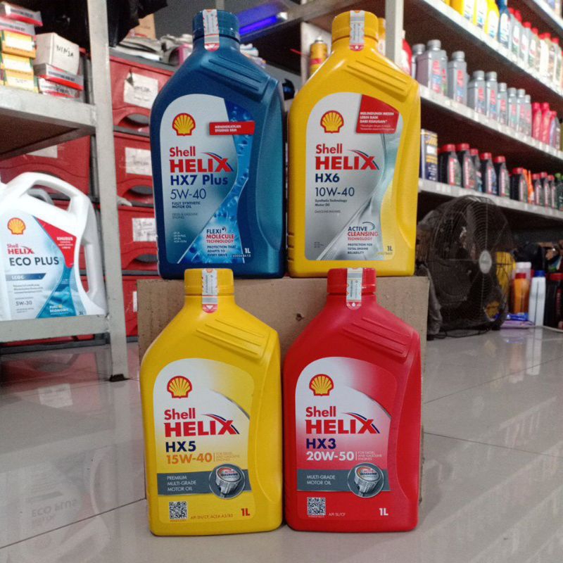 Oli Mesin Shell Helix HX3 HX5 HX6 HX7 1Liter