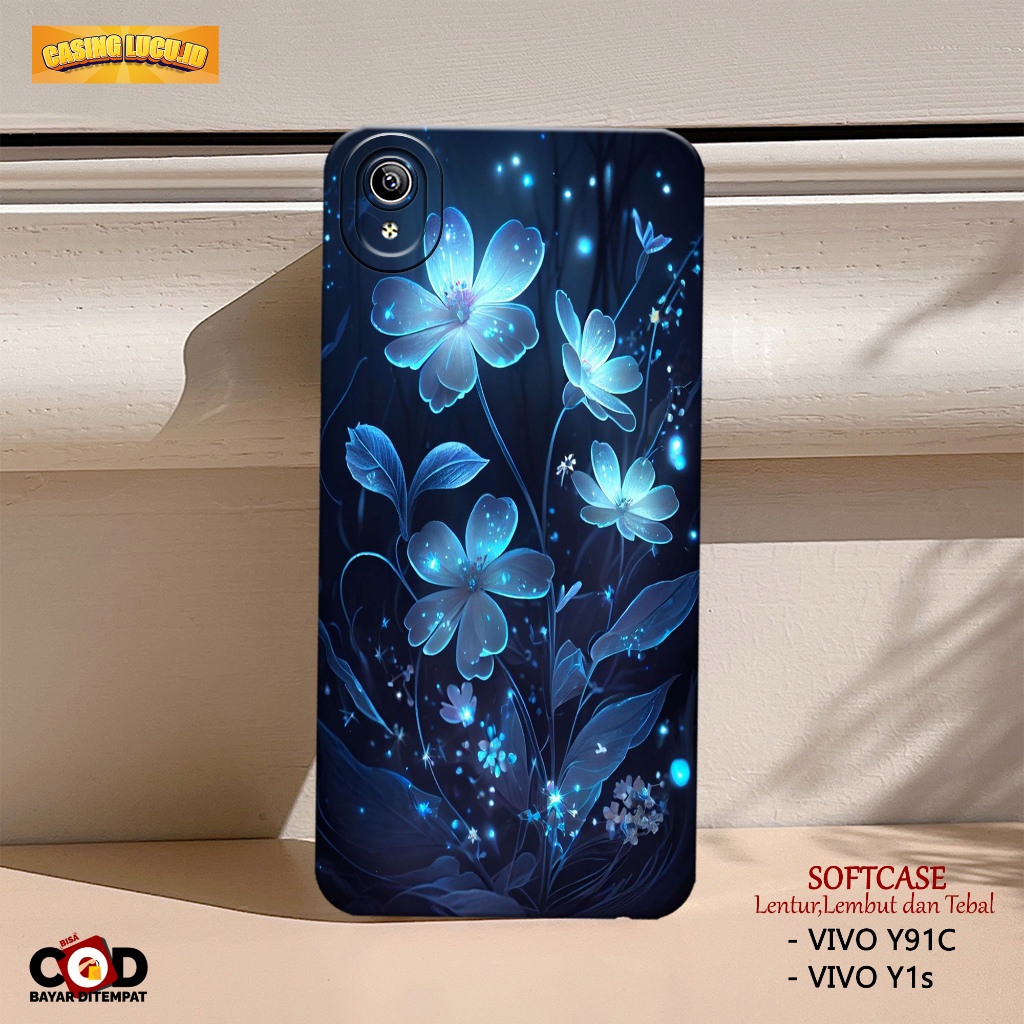 Case Vivo Y91c / Y1s - Fashion Case BUNGA - Casing Hp Vivo Y91c / Y1s - Softcase TPU Pro Camera