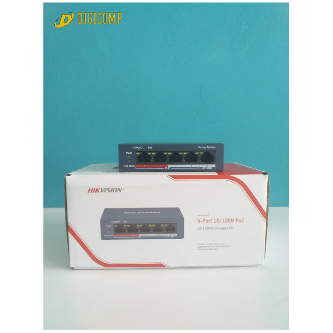 SWITCH POE HIKVISION 4 PORT