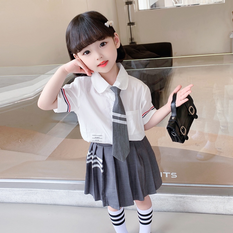 (Baru Datang) SR - 1687 ZENDAYA ONE SET ROK / OneSet Baju Anak Model School / Fashion AnakPerempuan 