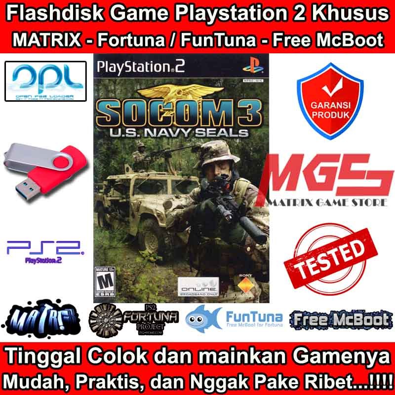 Flashdisk Game PS2 PS 2 SOCOM 3 - U.S. Navy SEALs