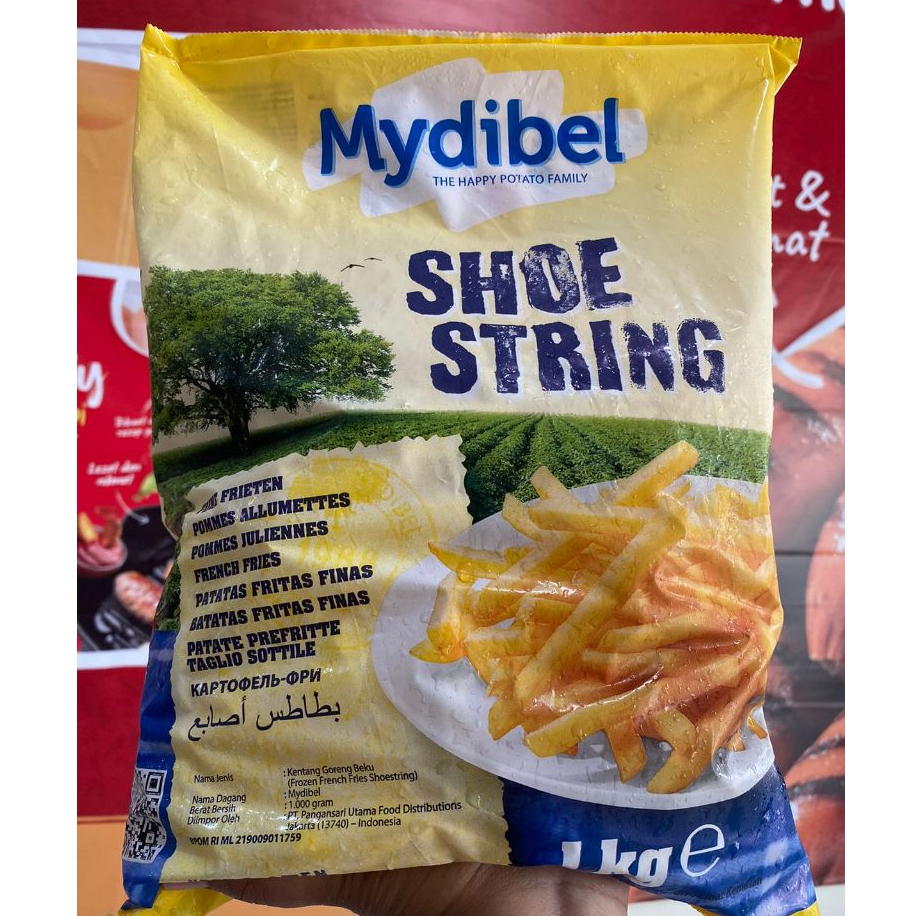 

MYDIBEL Shoestring 1kg, Kentang Goreng Frozen