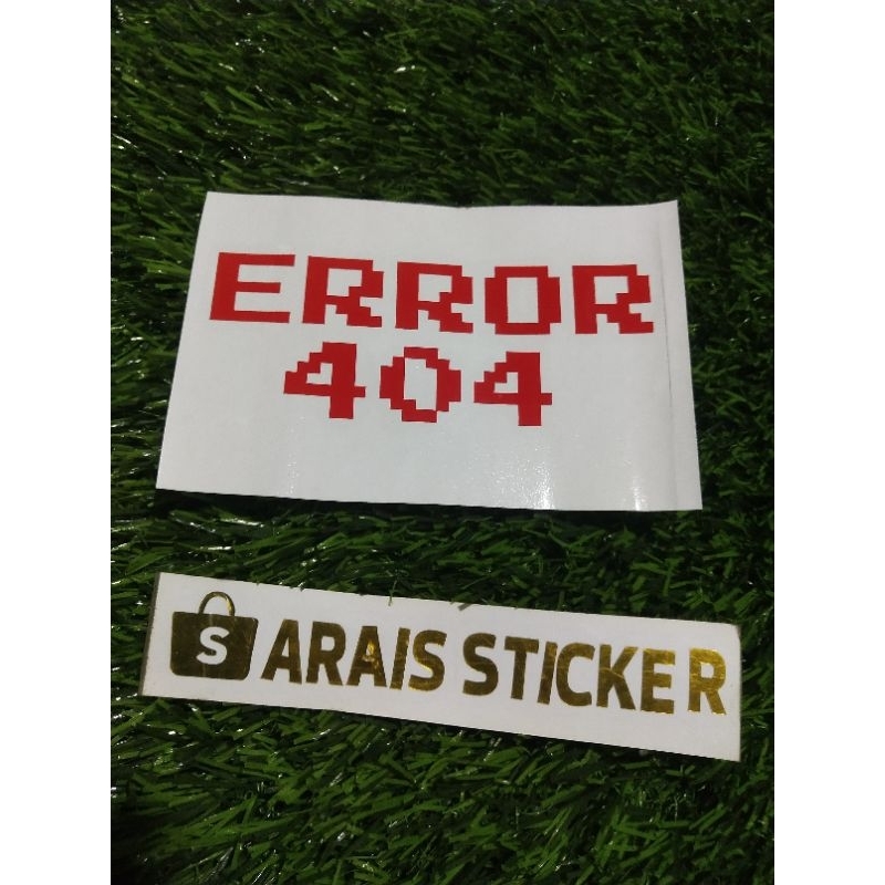 cutting sticker error 404 - sticker timbul error 404 murah