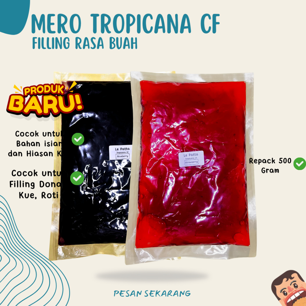 

{REPACK 500 GRAM} MERO TROPICANA CF Aneka Rasa / Selai Filling