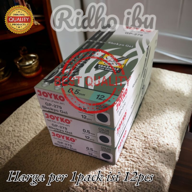 

Joyko Gel pen erasable GP-279 pulpen yang bisa di hapus tanpa tipe x