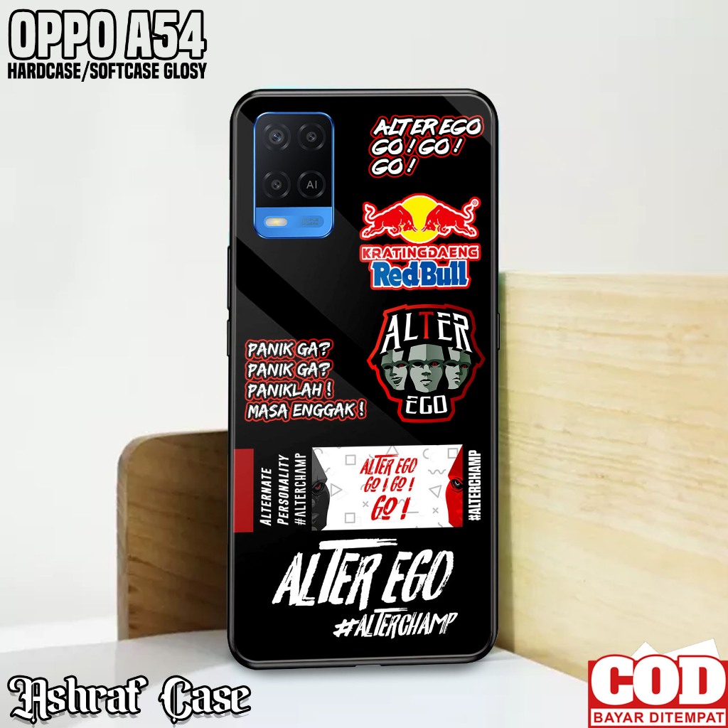 Case OPPO A54 - Casing Hp OPPO A54 ( ESPRT ) Silikon Hp OPPO A54 - Softcase Glass Kaca - Kondom Hp O