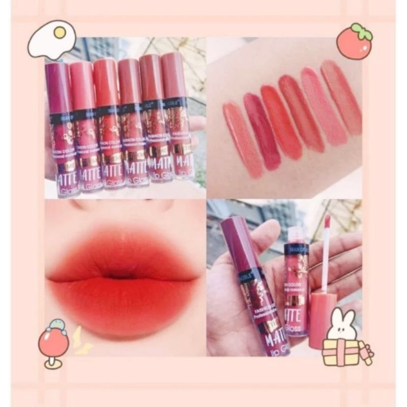 PROMO ECER  LIP GLOSS MATTE POWER  IMAN OF NOBLE /LIPGLOSS IMAN OF NOBLE POWDER LIPS KISS 1035A/1021