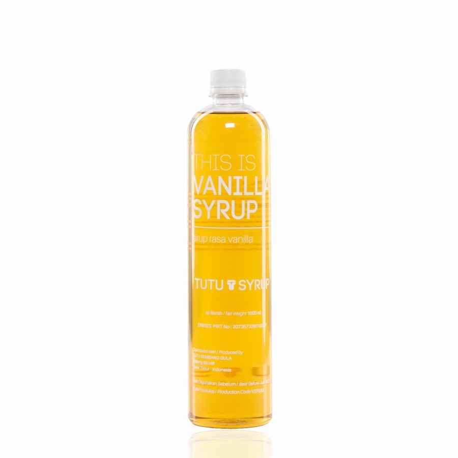 

Tutu Vanilla Syrup 1000ml - Sirup rasa Vanilla