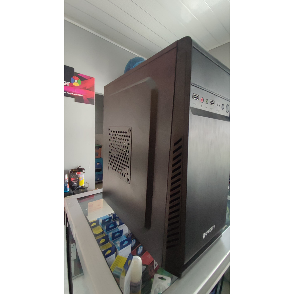 PC RAKITAN OFFICE KANTOR MODEL CASING QWERTY KOMPUTER RAKITAN