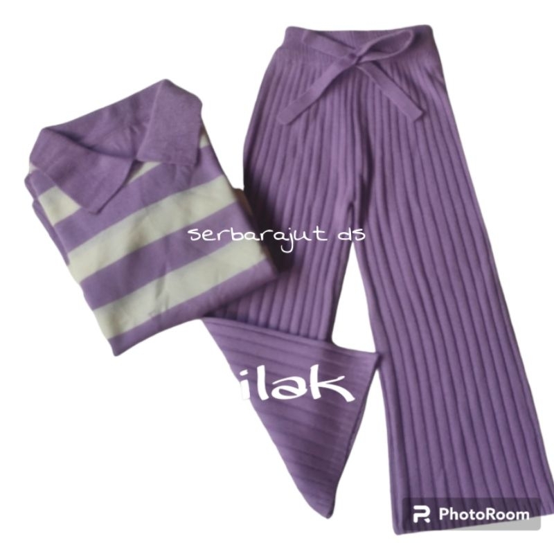 SETELAN kULOT RAJUT ANAK/CROP ONE SET SETELAN USIAANAK2--11 TAHUN