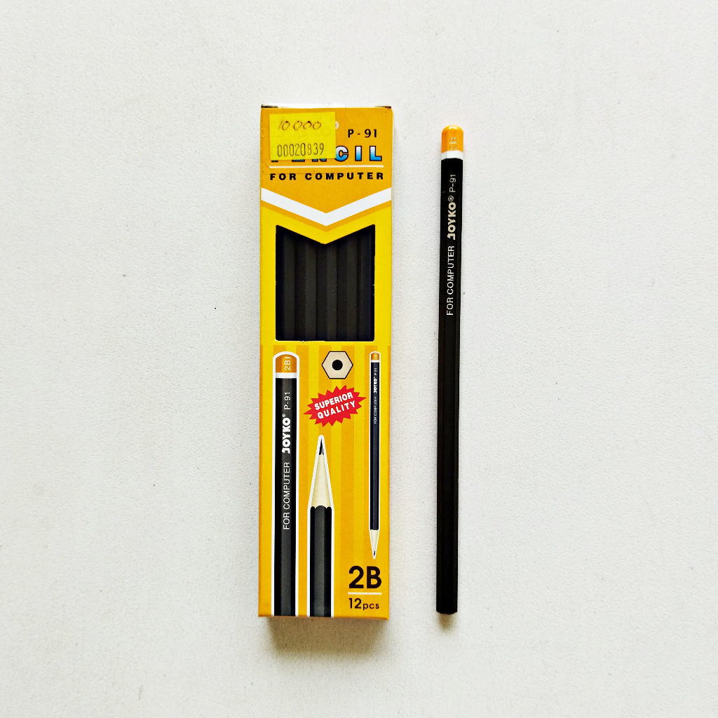 

ANNYEONG HASEYO GIFT SHOP | Pensil Joyko P-91 2B 1 Box Isi 12 Pcs | Pencil for Computer | Pensil untuk Komputer isi 12 Buah