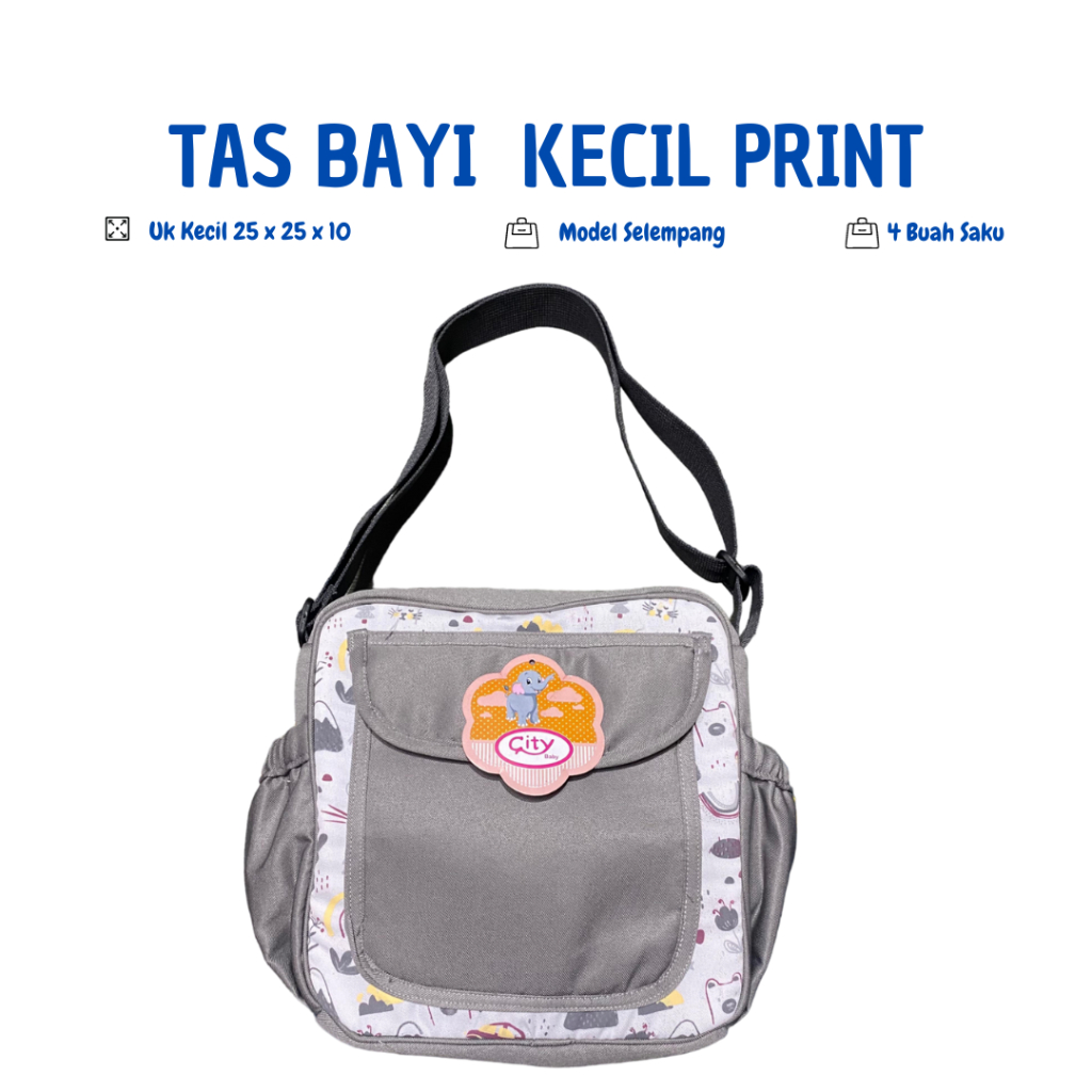 Tas Bayi Kecil Multifungsi Tas Selempang Bayi Kecil Print