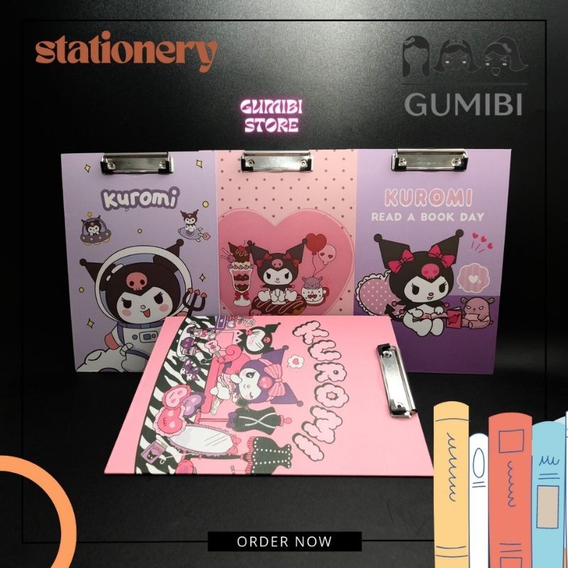 

PAPAN UJIAN KUROMI PAPAN JALAN A4 CLIPBOARD SANRIO LUCU TERMURAH