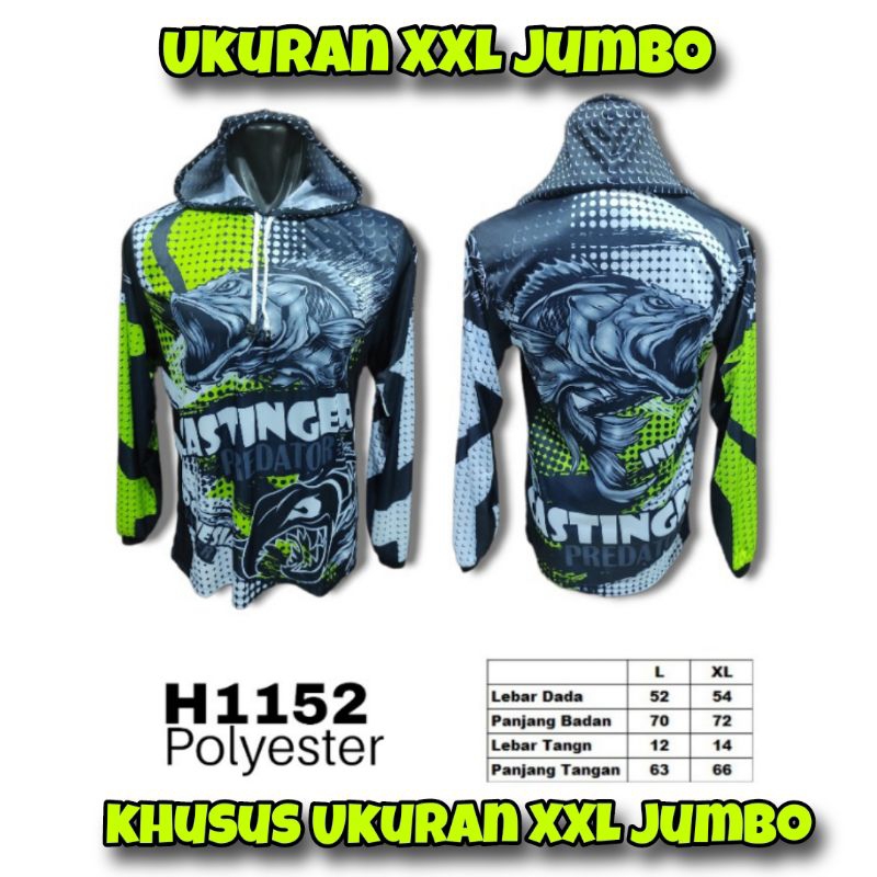 Baju Jersey Mancing XXL Jumbo Kaos Jersey Mancing Ukuran JUMBO