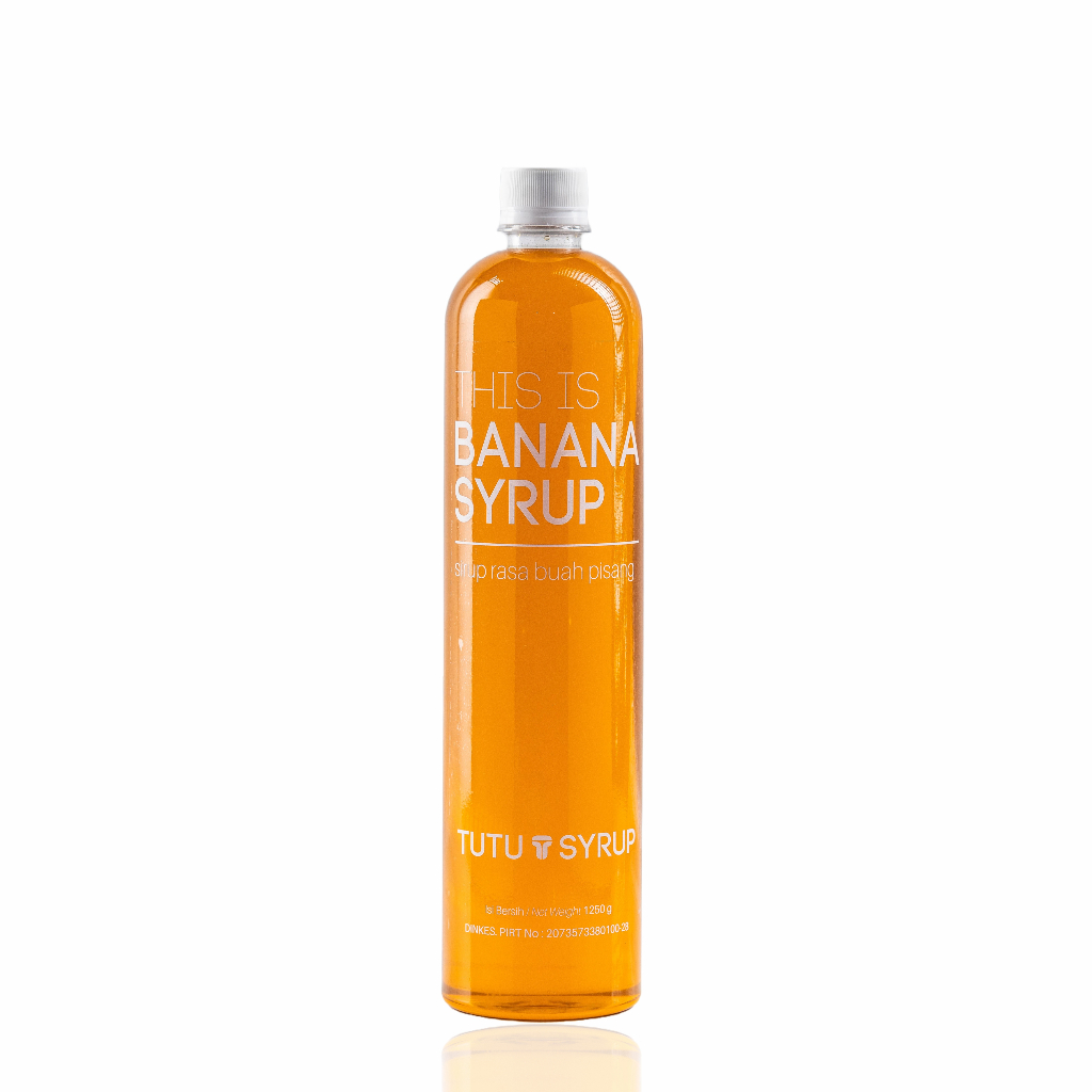 

Tutu Flavors Banana Syrup 1000ml - Sirup buah Pisang