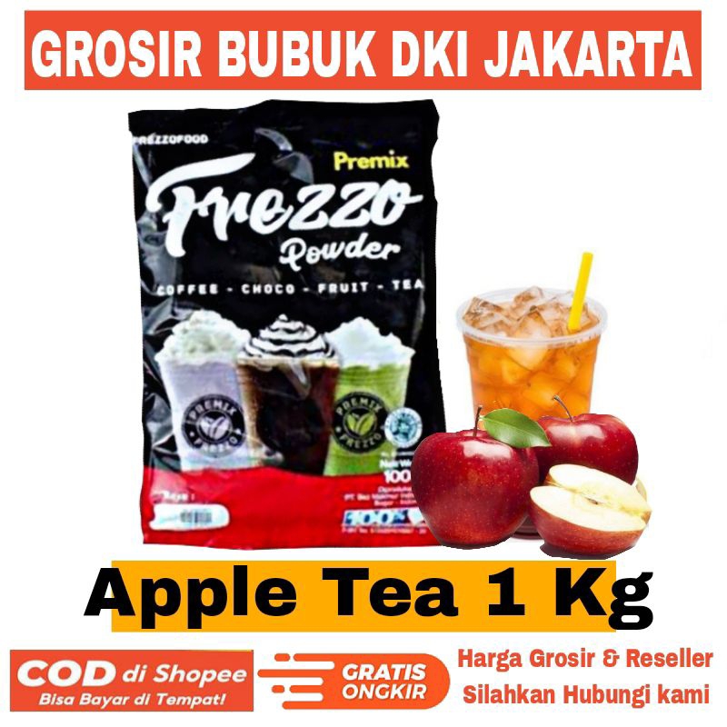 

Frezzo Bubuk Minuman Apple Tea 1kg Spesial Teh Apel Powder Drink