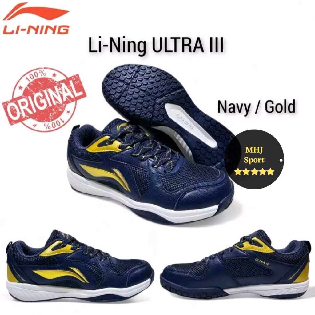 LINING Ultra III / Ultra 3 Sepatu Badminton Original