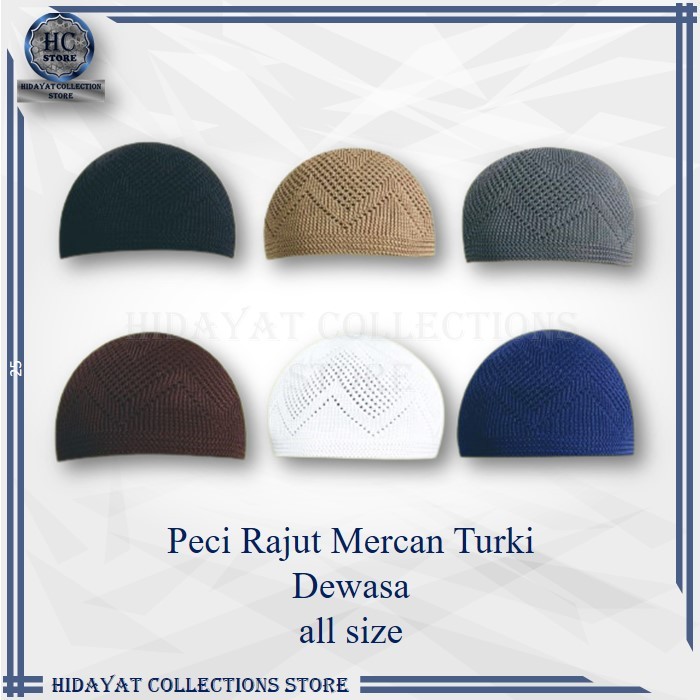 Peci Rajut Dewasa Model Rajut Mercan