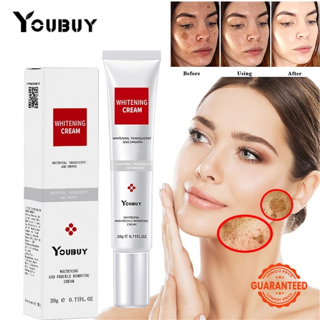 (ORIGINAL) Youbuy Whitening Blemish Frackle Remove Cream Flek menghilangkan noda hitam membandel di 