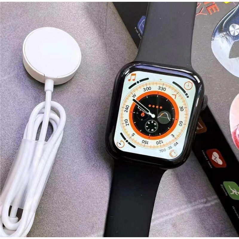 PROMO SMARTWATCH WATCH 8 T800 PRO MAX FULL LAYAR 1.99 INCH INFINITY DISPLAY WIRELESS CHARGING COCOK 