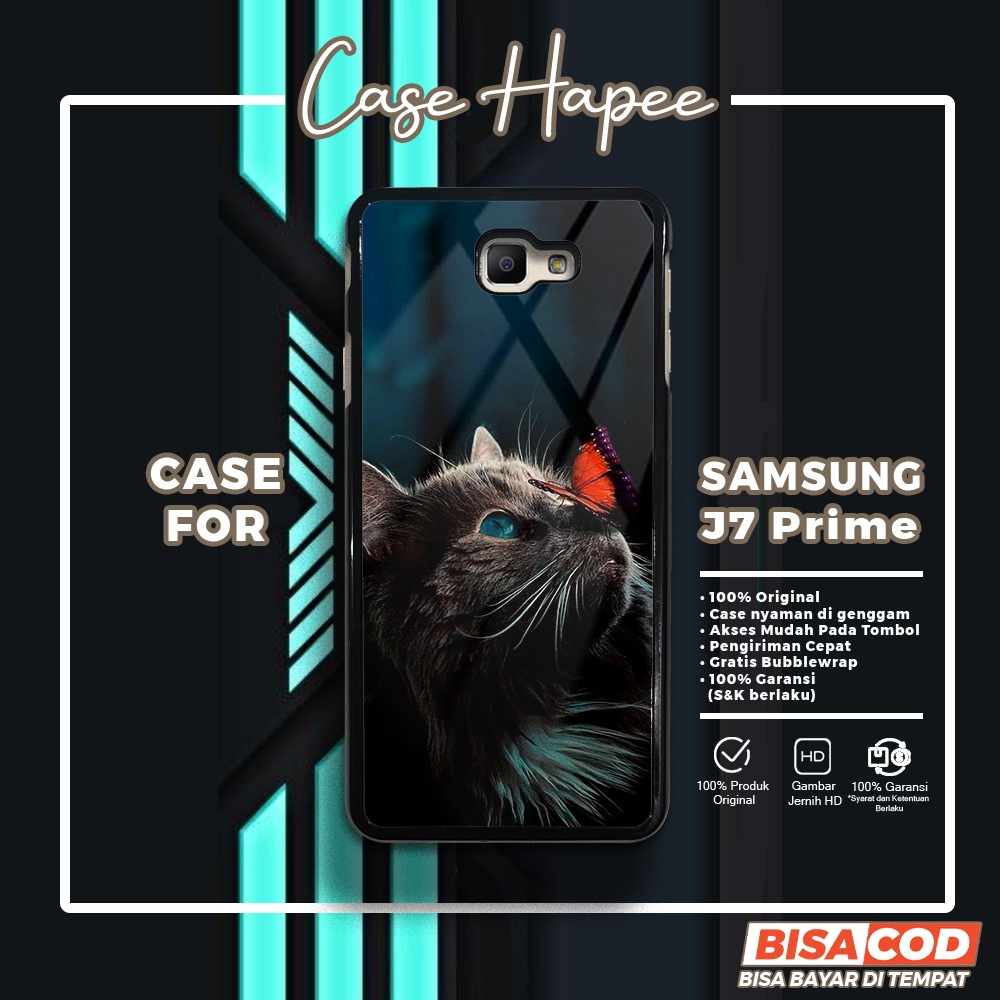 Case Samsung J7 Prime Casing Samsung J7 Prime [MEOW] Casehapee Case Glossy Case Aesthetic Custom Cas