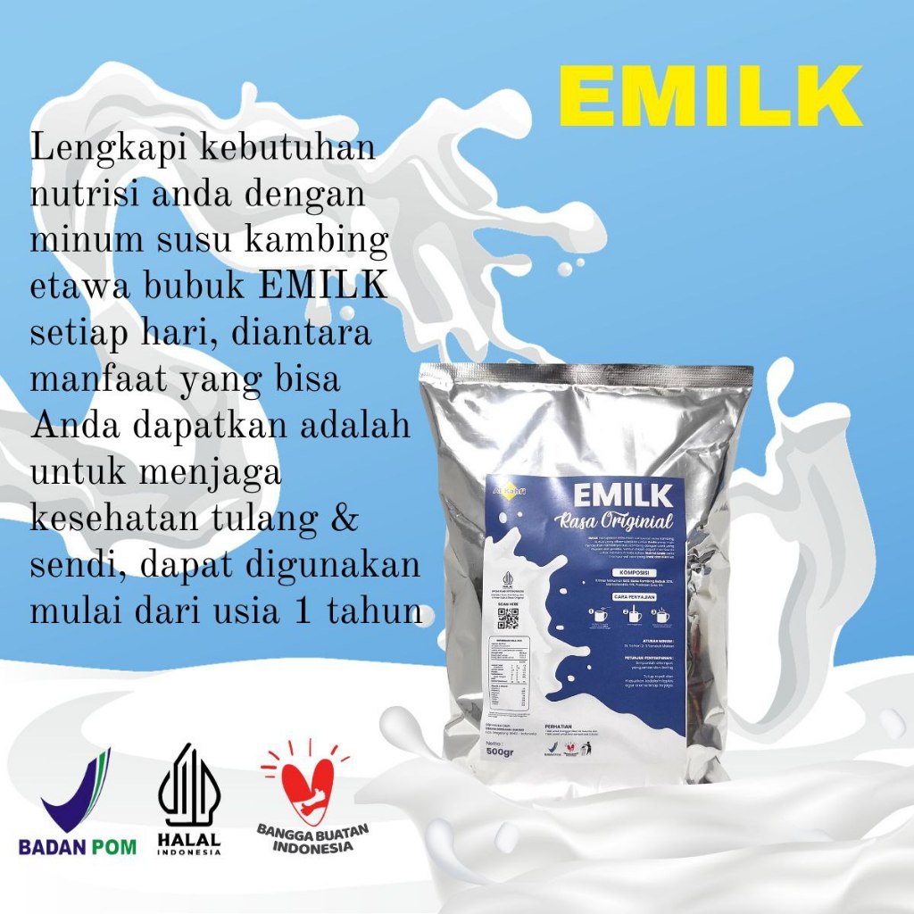 

EMILK SUSU KAMBIGN ETAWA BUBUK 1 Kg SUSU KAMBING RASA ORIGINAL