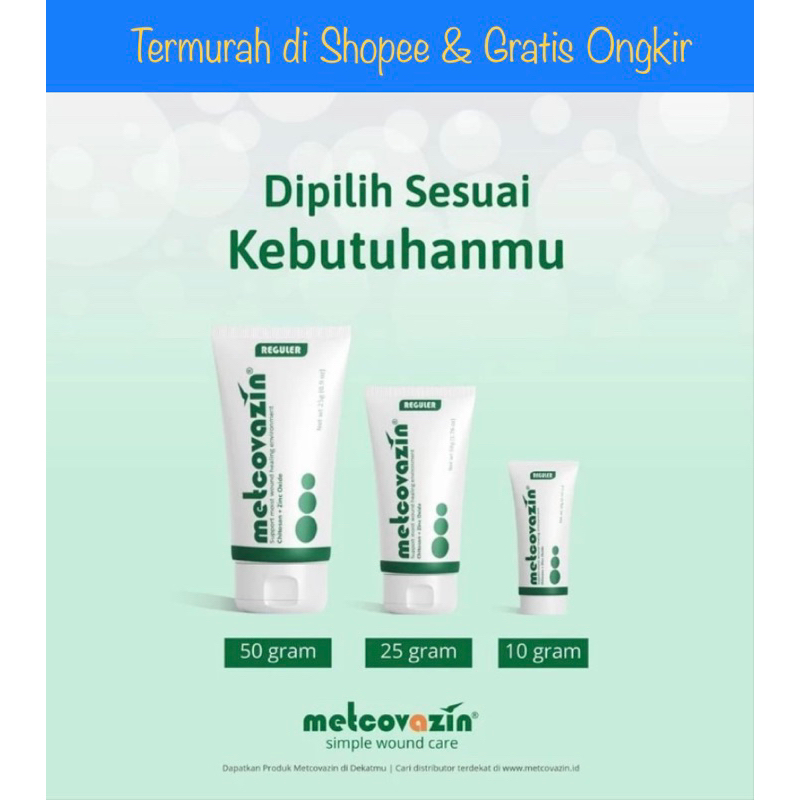 Salep metcovazin 10g Original Mempercepat penyembuhan luka seperti luka bakar dll