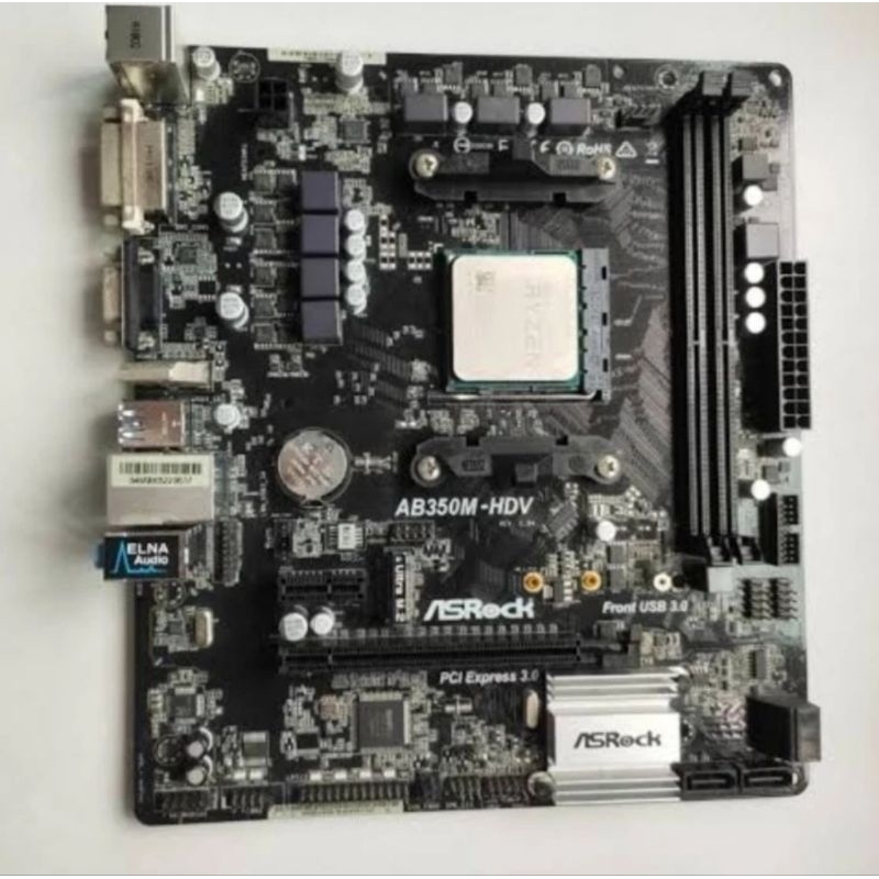 Asrock AB350M HDV B350 AM4 Motherboard for Ryzen not A320M