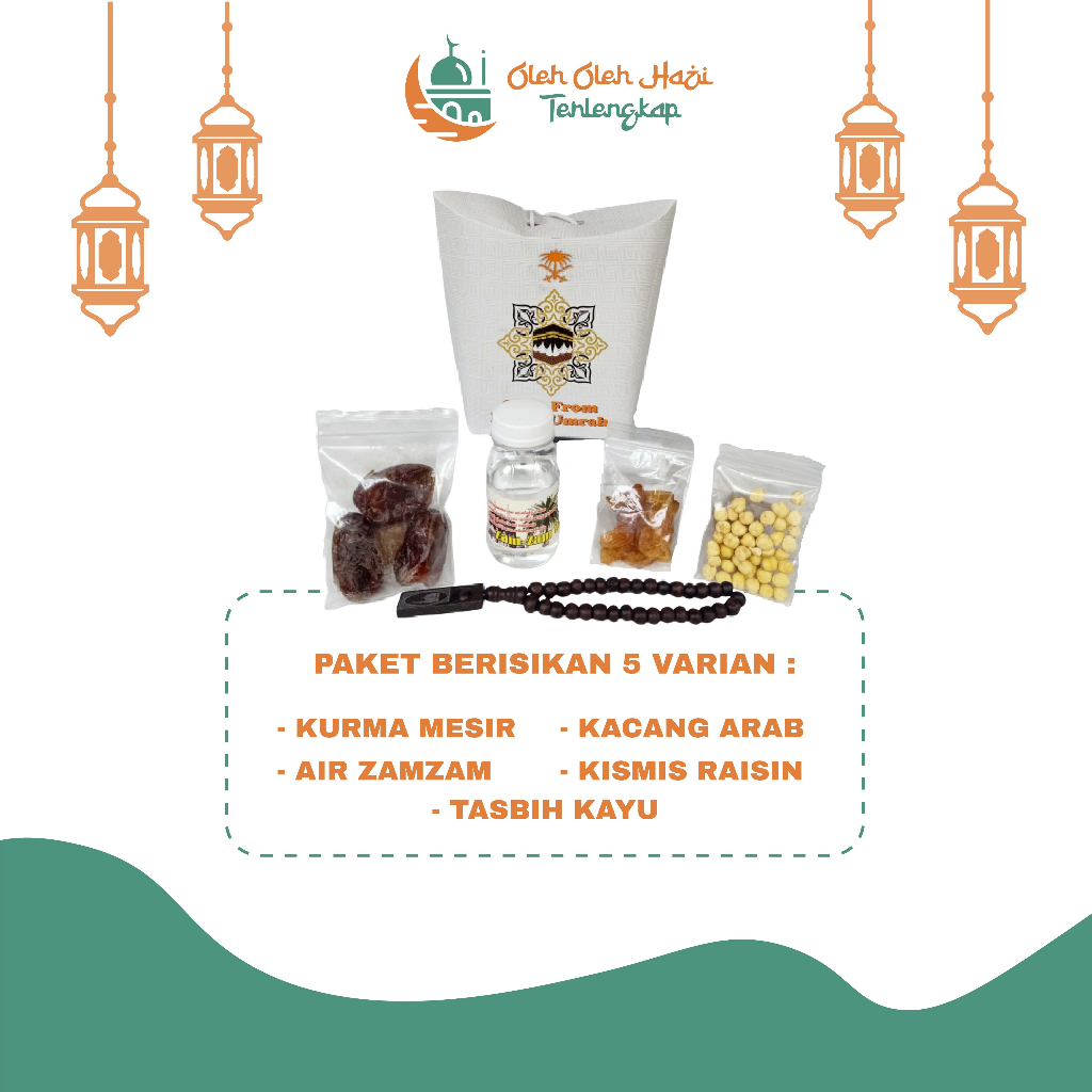 

Paket oleh oleh haji dan umroh Dus jinjing air zamzam ori Tasbih kayu MURAH