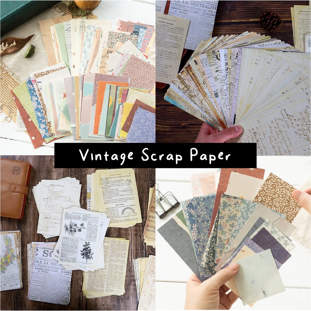 

[Nokai Space] READY 30-60 LBR Vintage Floral Paper Kertas Korea Bunga Jurnal Paper DIY / Vintage Paper / Retro Paper / Scrapbook DIY Bujo