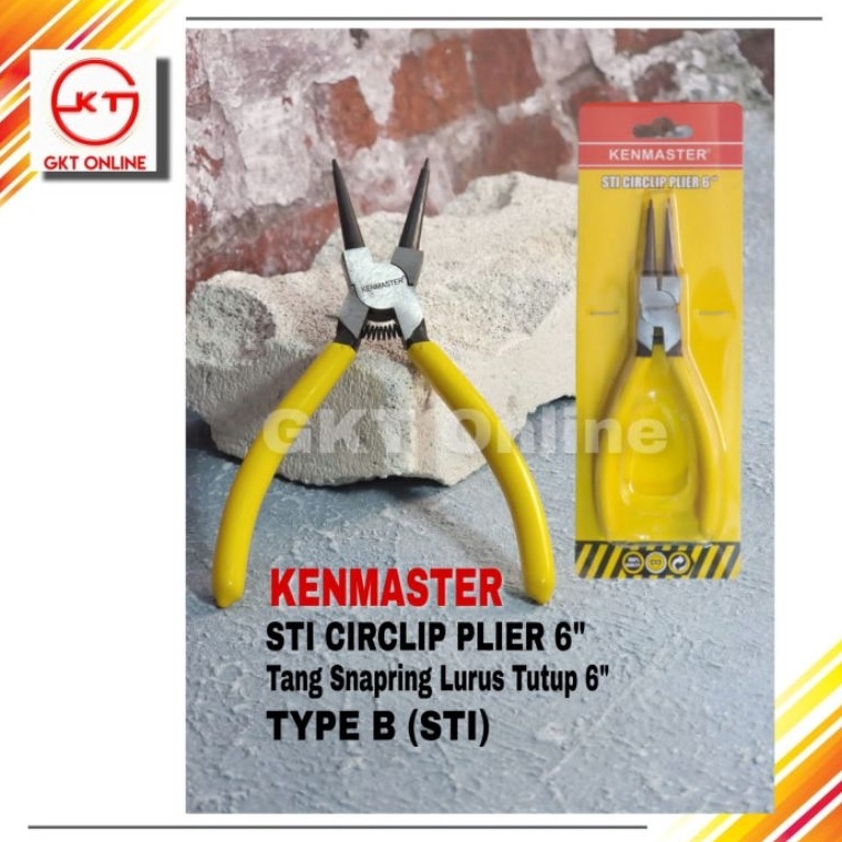 RPl Tang Snap Ring Lurus Tutup 6 Kenmaster Type B STI c Paling Dicari