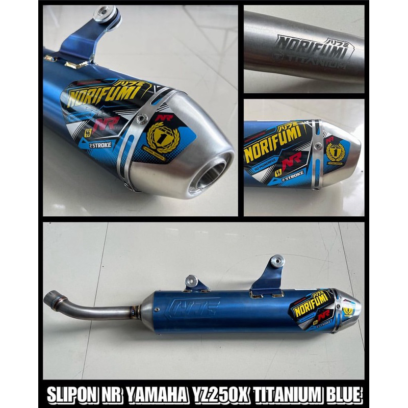 SILINCER YZ250X NR TITANIUM BLUE NORIFUMI ORIGINAL