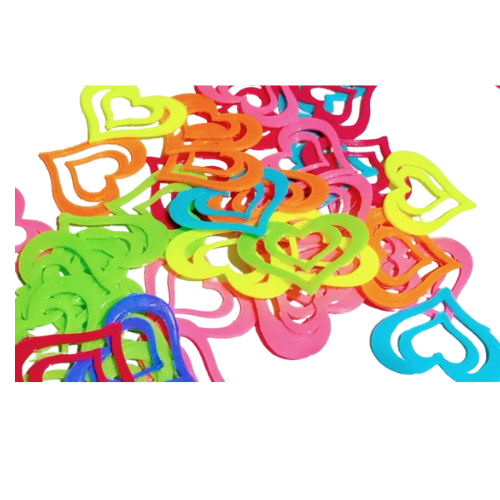 10 Pcs klip kertas / pembatas buku / paper clip / bookmark motif (bentuk) hati/love lucu