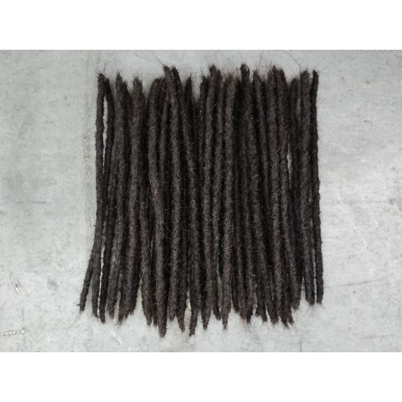 rambut gimbal sambung sintetis warna hitam