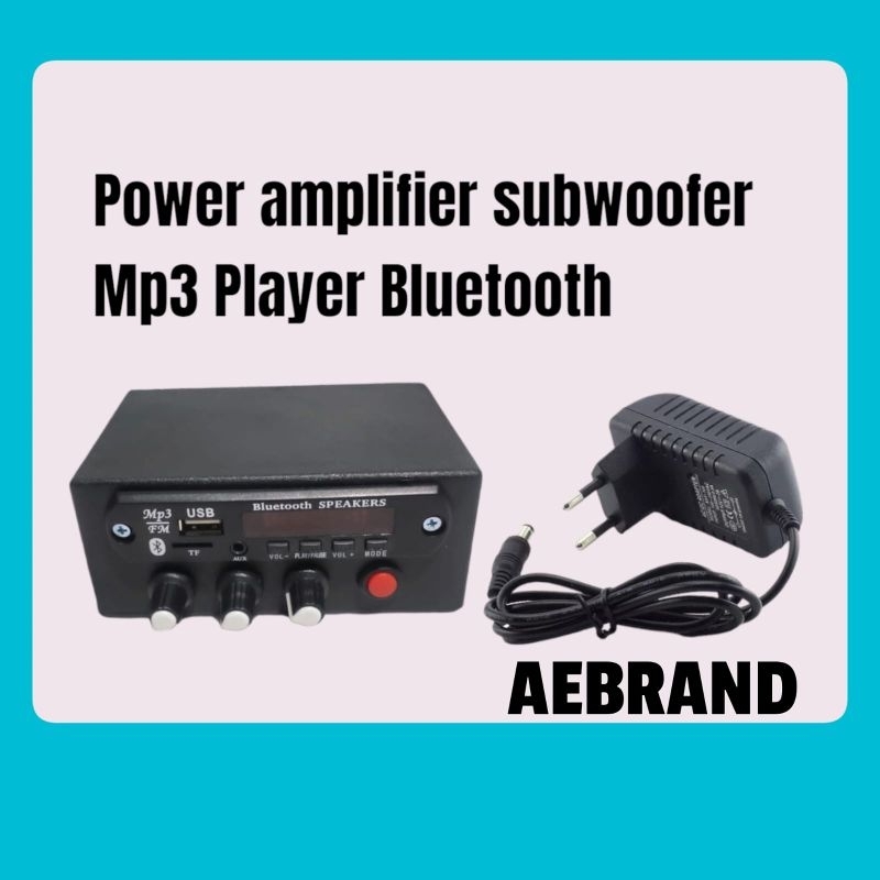 AEBRAND AMPLIFIER AMLI MINI MP3 BLUETOOTH 12V - AMPLIFIER MP3 PLAYER RAKITAN MP3 RADIO BLUETOOTH  12