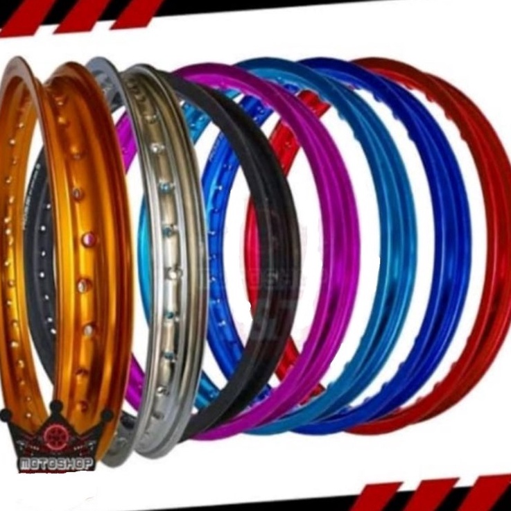 Tav VELG ROSSI ROSSY WM 12 14 16 185 215 25 RING 17 BLACK SILVER BLUE RED GOLD PURPLE UNGU DOF DOFF 