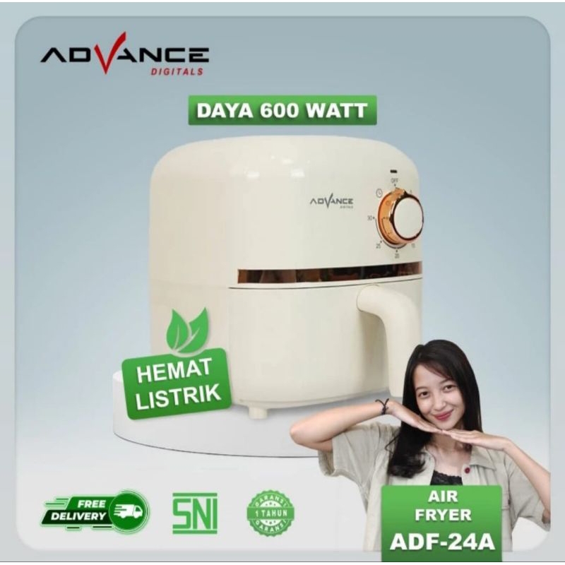 Air Fryer Advance Low Watt ADF-24A 600 Watt