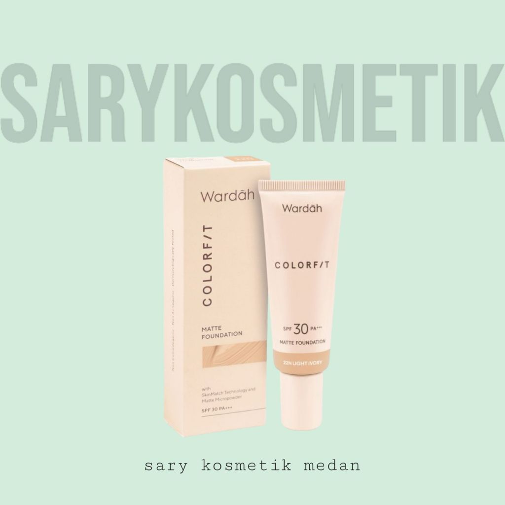 𝐒𝐀𝐑𝐘𝐊𝐎𝐒𝐌𝐄𝐓𝐈𝐊  << WARDAH FOUNDATION TUBE COLORFIT >> wardah colorfit foundation tube - wardah colorfi
