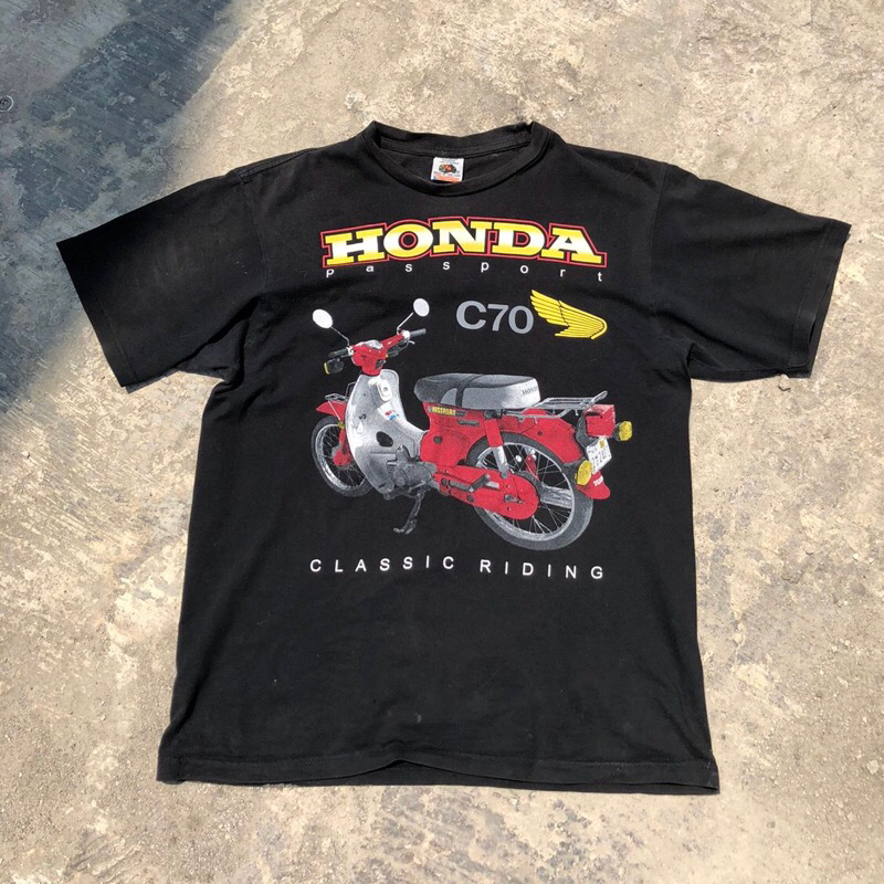 T-Shirt Kaos Vintage Fruit of the Loom X Honda C70