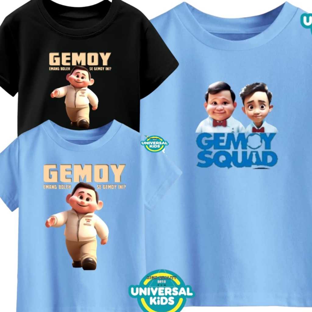 KAOS ANAK GEMOY LAKI LAKI DAN PEREMPUAN KAOS GEMOY PRABOWO GIBRAN BAJU GEMOY PRABOWO