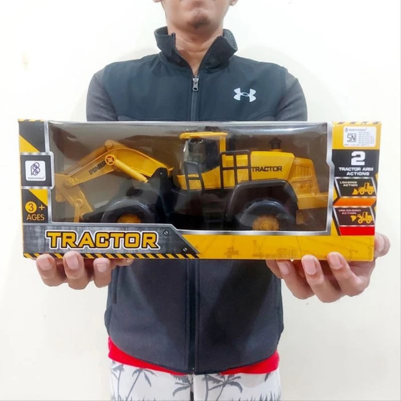 Mainan DIECAST Traktor Kontruksi - Mainan Traktor Buldozer