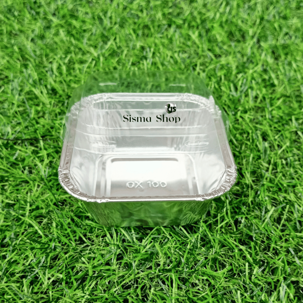 Alumunium Foil Tray OX-100 + tutup / Aluminium OX-100 OX 100