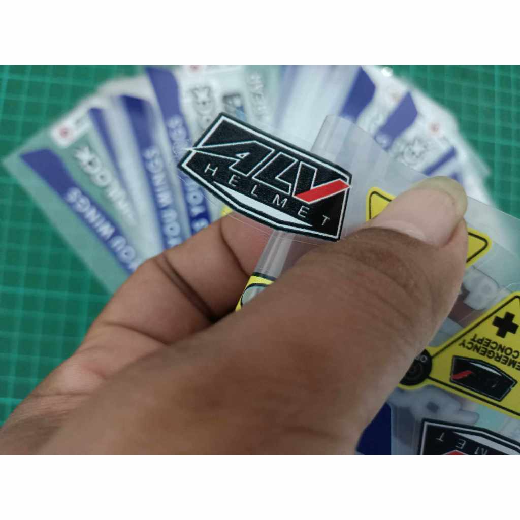 STIKER KACA HELM VISOR ALV HELMET | STICKER ALV TRANSPARANT UV PREMIUM PLUS WHITE INK