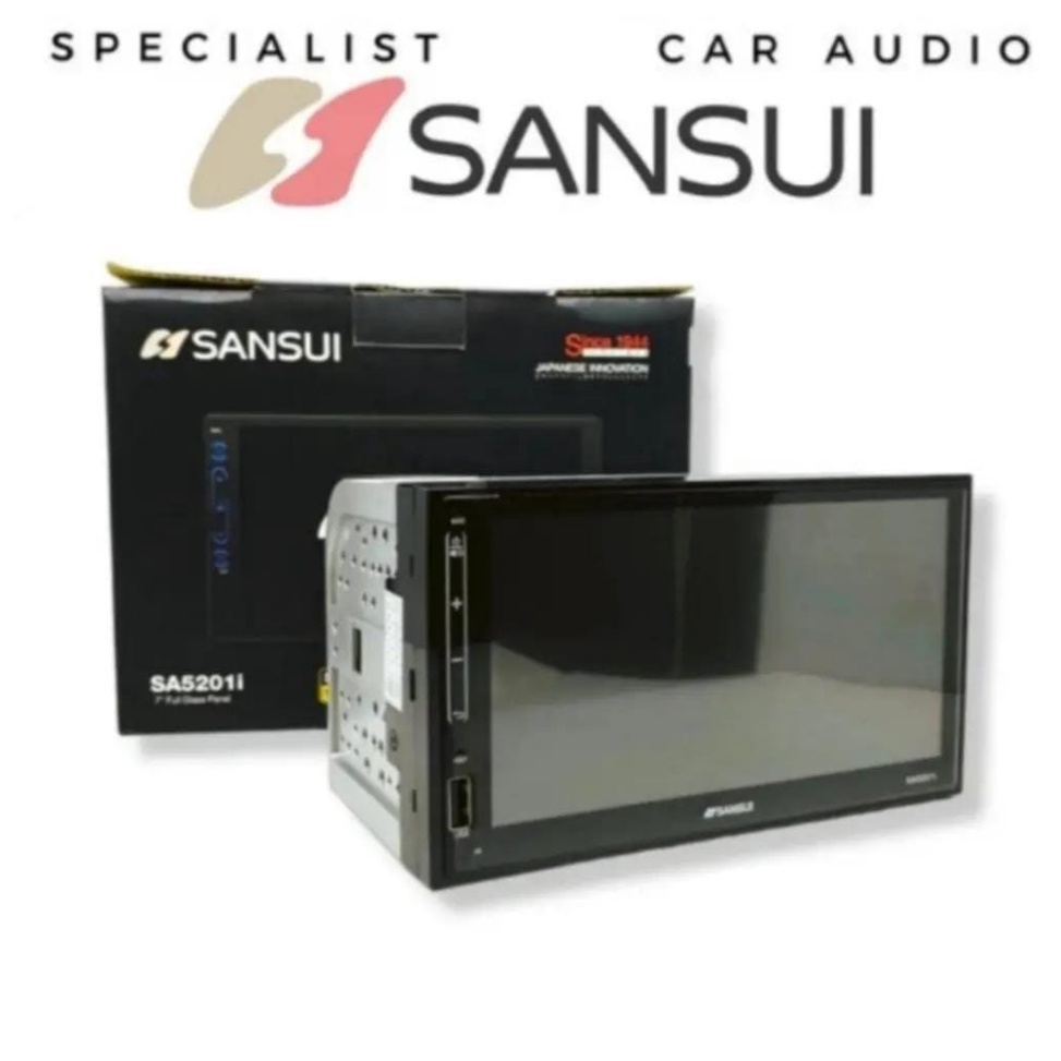 WrC Headunit Deckless Sansui SA521i 7 Inch  Deckless MP5 Sansui 7 Inch CarPlay u Special Edition Bes