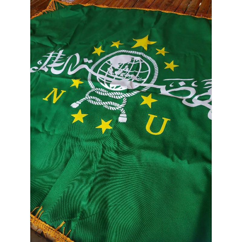 BENDERA NU PREMIUM BAHAN SATIN DAN OXFORD (75x115cm)